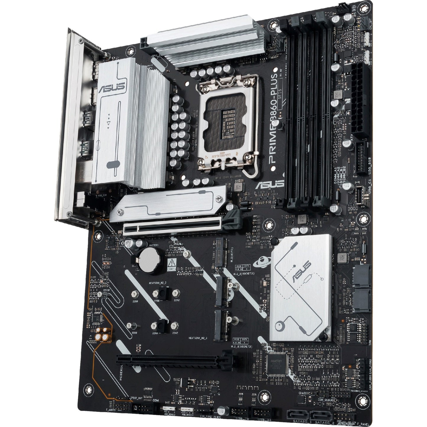 ASUS prime b860-plus-csm socket 1851 moederbord (raid, 2.5 gb-lan, sound, atx)