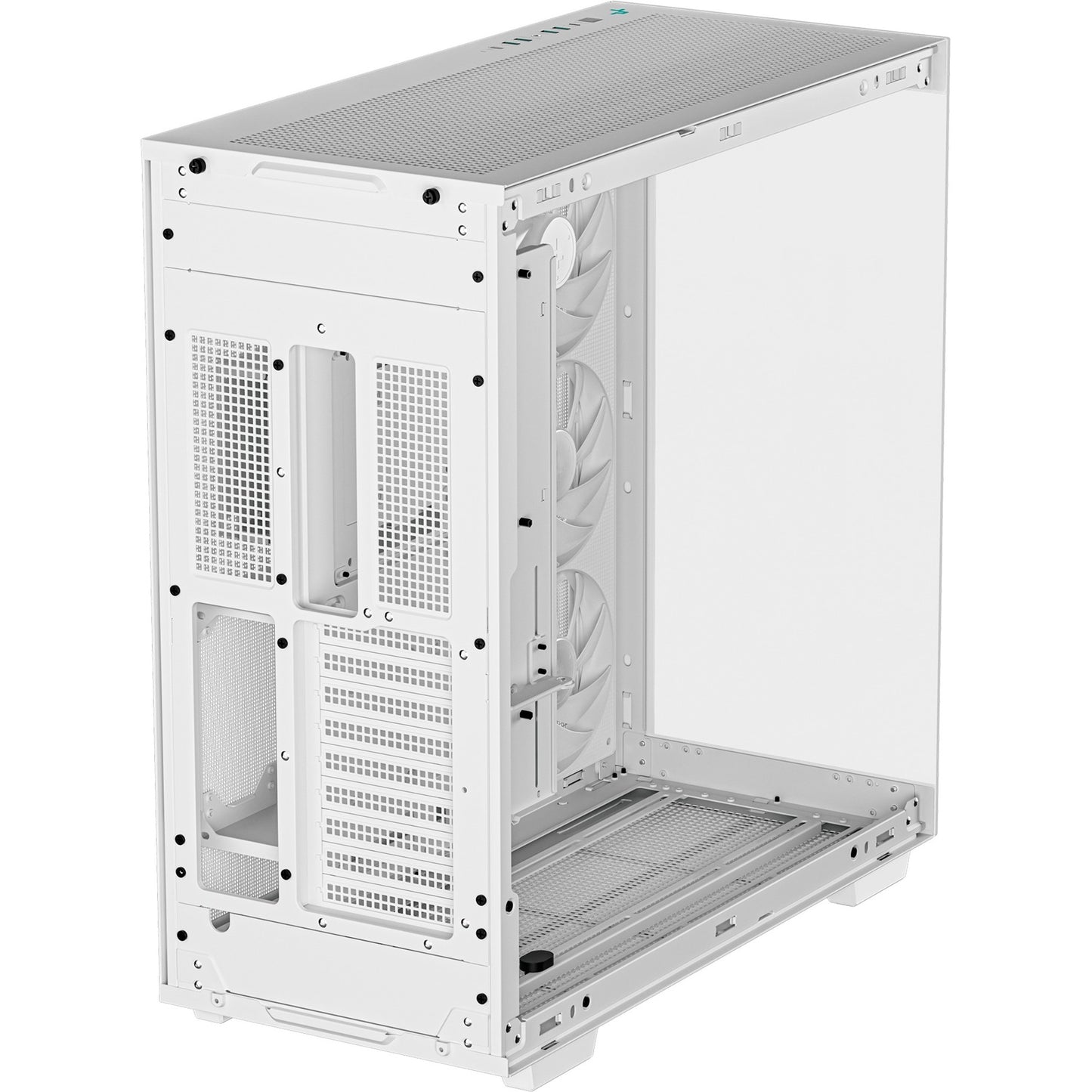 DeepCool ch780 midi tower behuizing (wit | 4x usb-a | 1x usb-c | rgb | window)