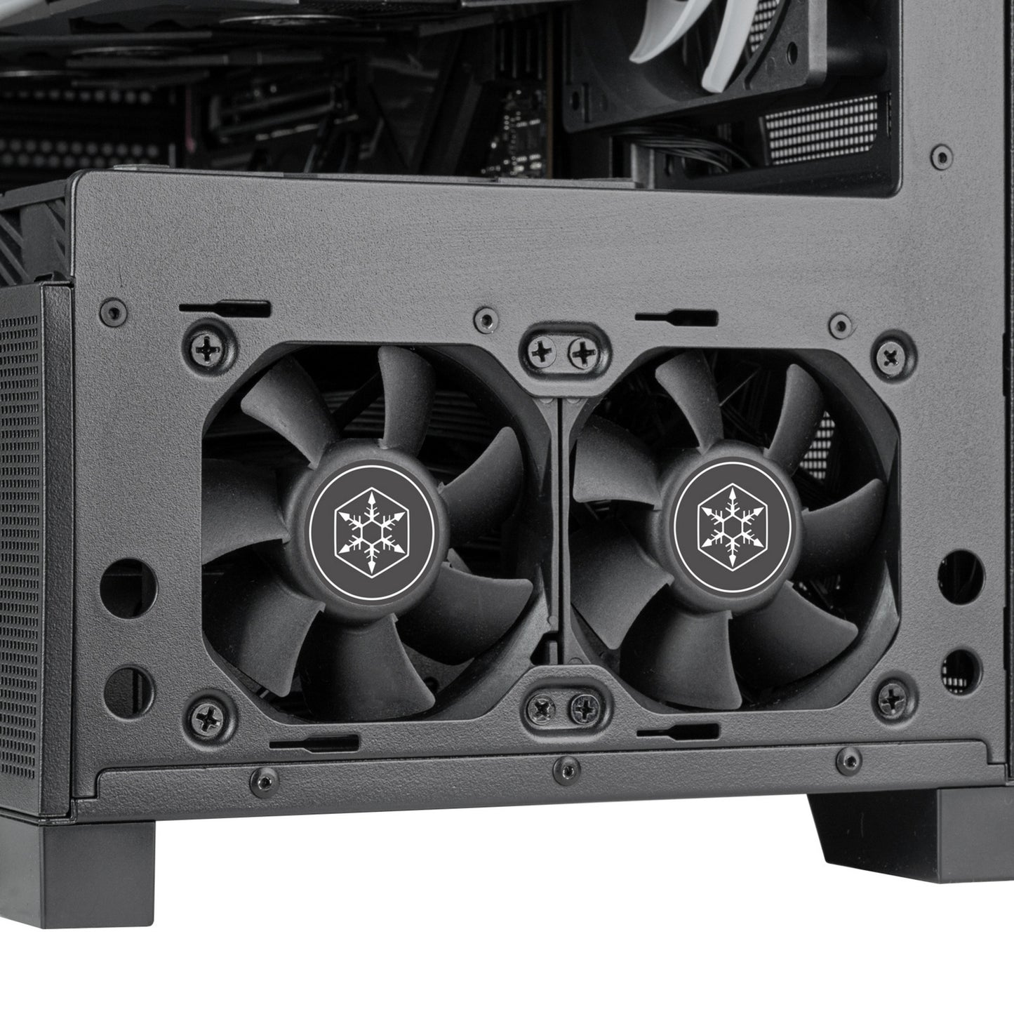 SilverStone lucid 05 mini tower behuizing (zwart | 2x usb-a | 1x usb-c | rgb | tempered glass)