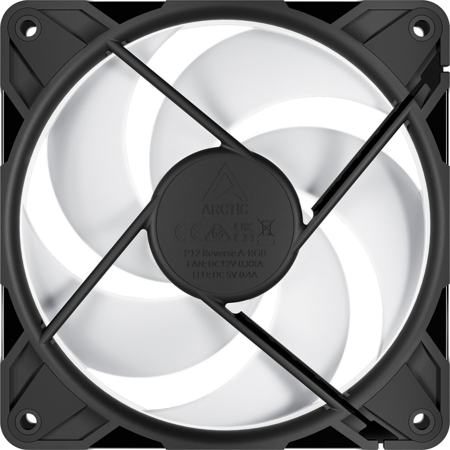 ARCTIC p12 pro reverse a-rgb case fans (zwart, 3 stuks, 120 x 120 x 27 mm, pwm)