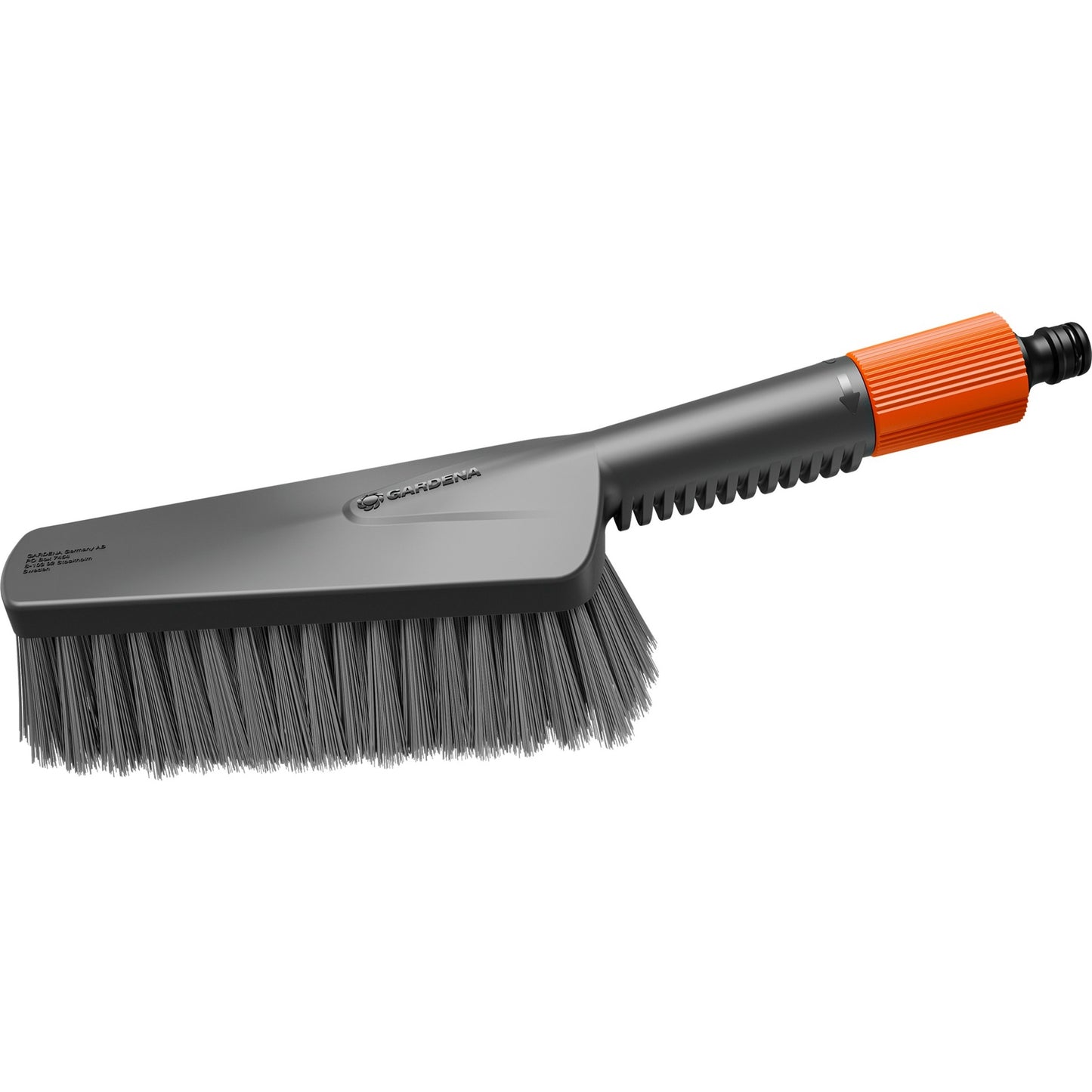 GARDENA cleansystem handborstel m soft, met slangaansluiting wasborstel (grijs, 18841-20)
