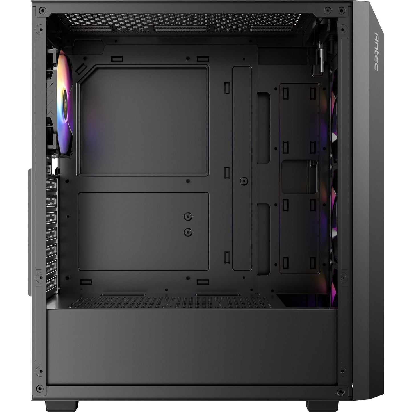 Antec ax67 argb midi tower behuizing (zwart | 3x usb-a | tempered glass)