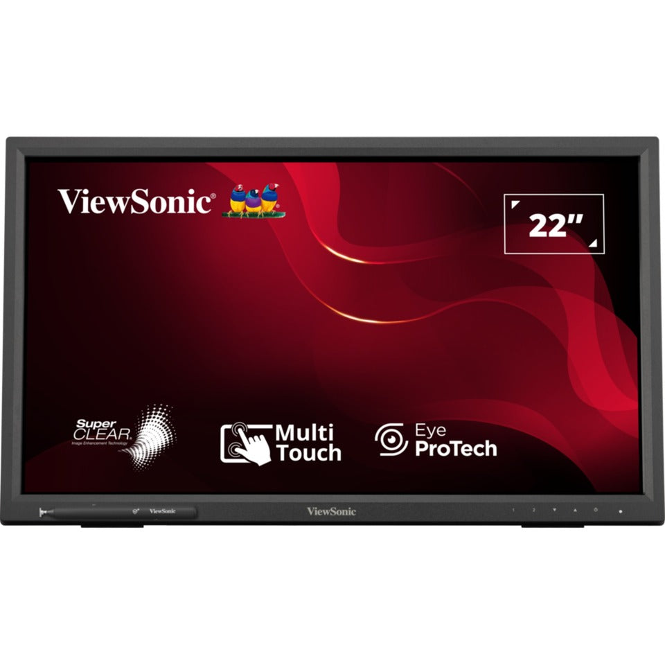 ViewSonic ir touch monitor td2223-2 22 (zwart, hdmi, vga, dvi, usb-a, usb-b)