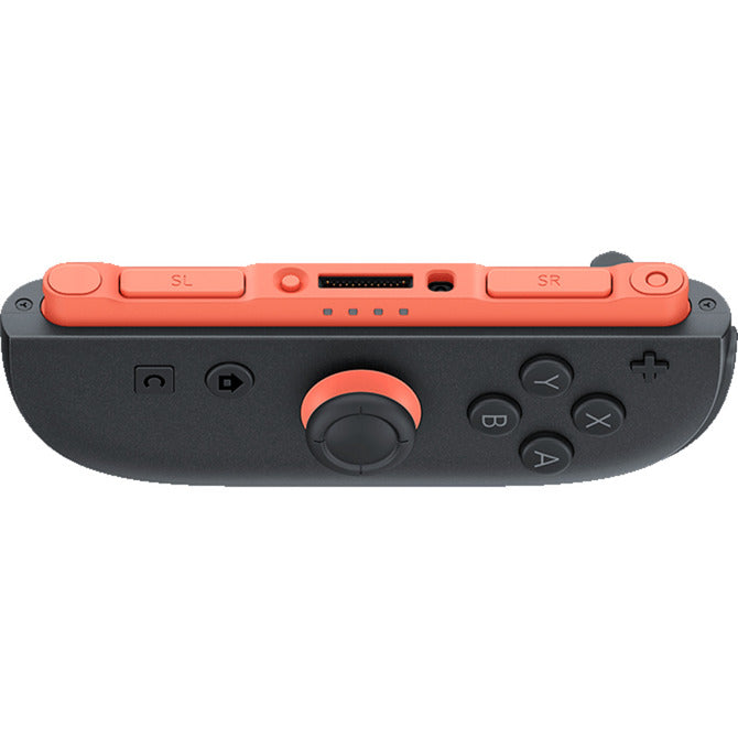 Nintendo joy-con 2 - rechts gamepad (zwart lichtrood)