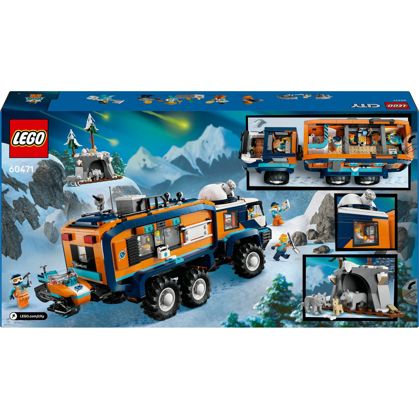 LEGO city 60471 laboratoriumtruck op de noordpool