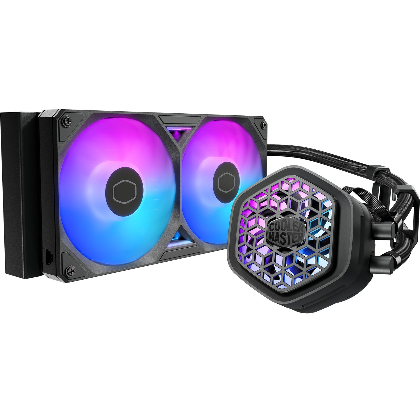 Cooler Master masterliquid 240 atmos ii vrm fan argb waterkoeling (zwart)