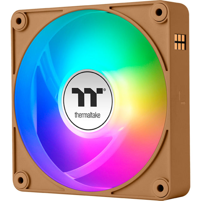 Thermaltake ct120 ex argb sync pc cooling fan gravel sand (3-fan pack) case fans (lichtbruin, 3 stuks, 120 x 120 x 25 mm, pwm)