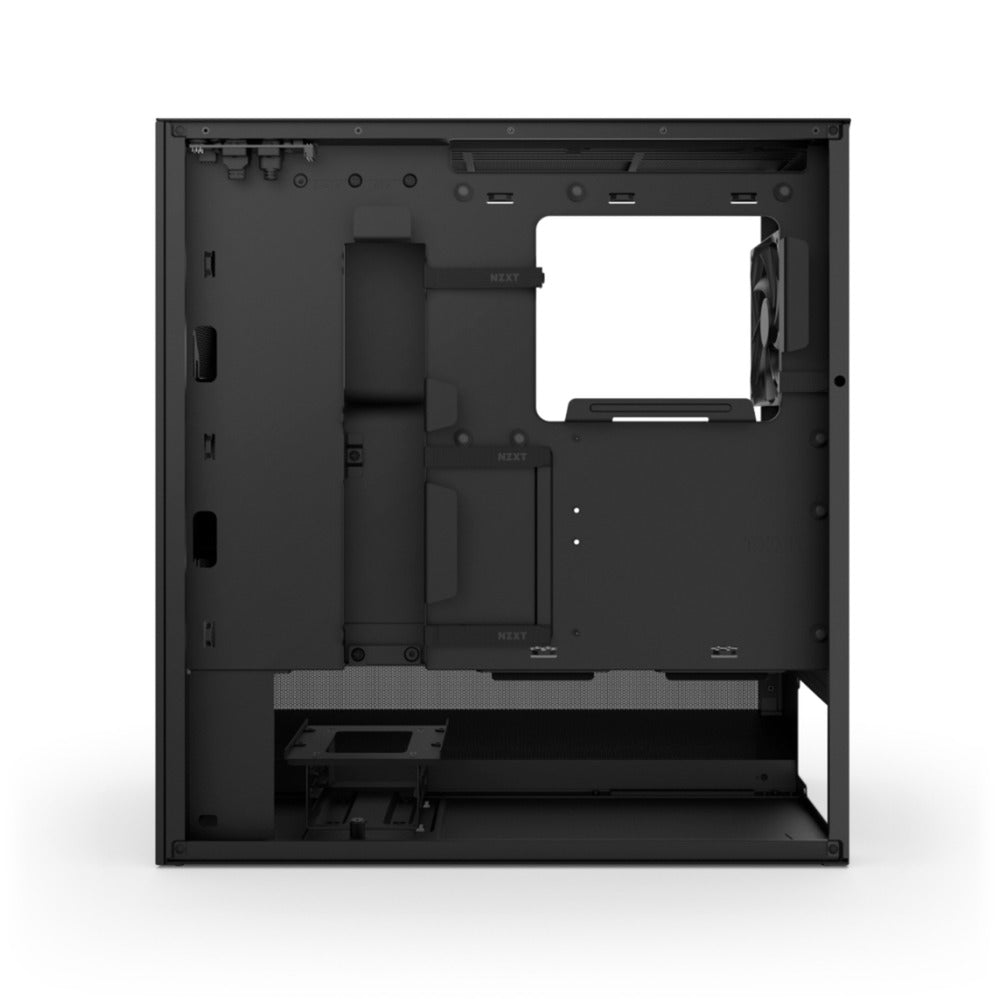 NZXT h5 flow v2 midi tower behuizing (zwart | 1x usb-a | 1x usb-c | tempered glass)