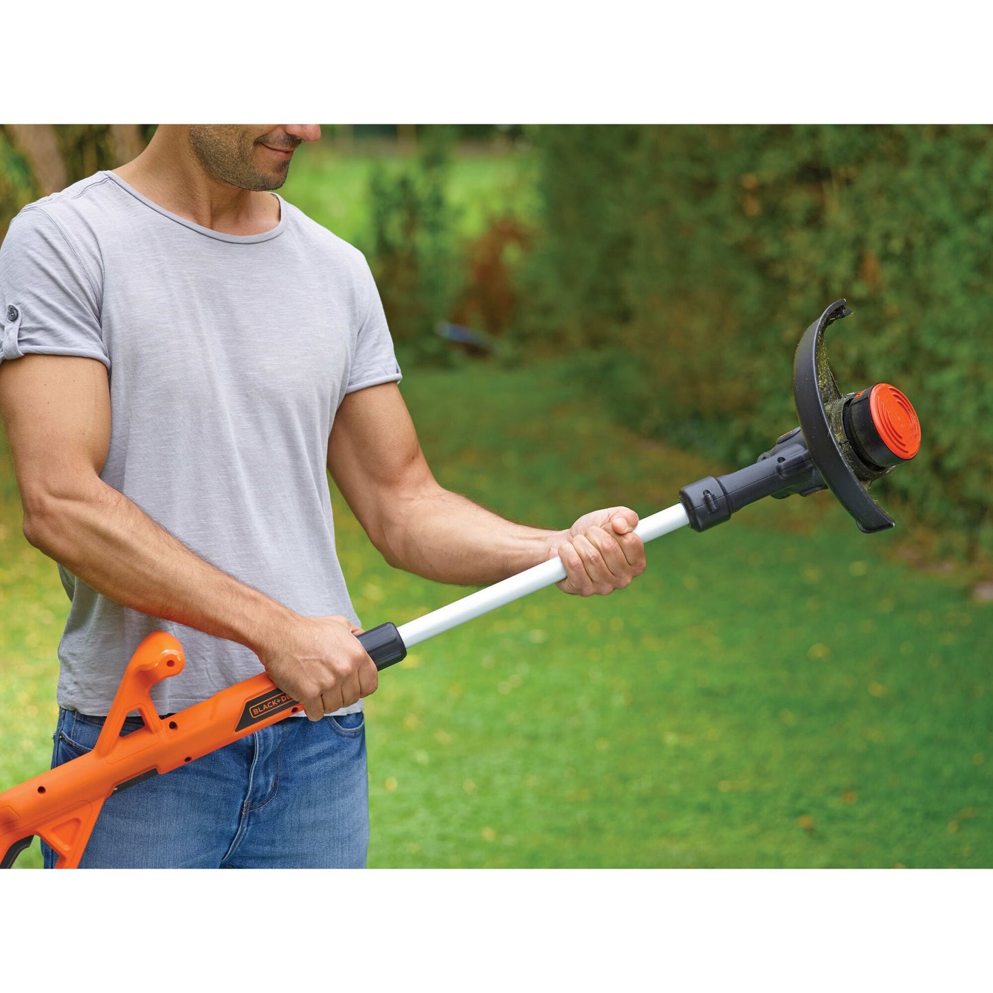 BLACK+DECKER st1823b-xj 18v afs grastrimmer 25cm (oranje zwart, accu en oplader niet inbegrepen)