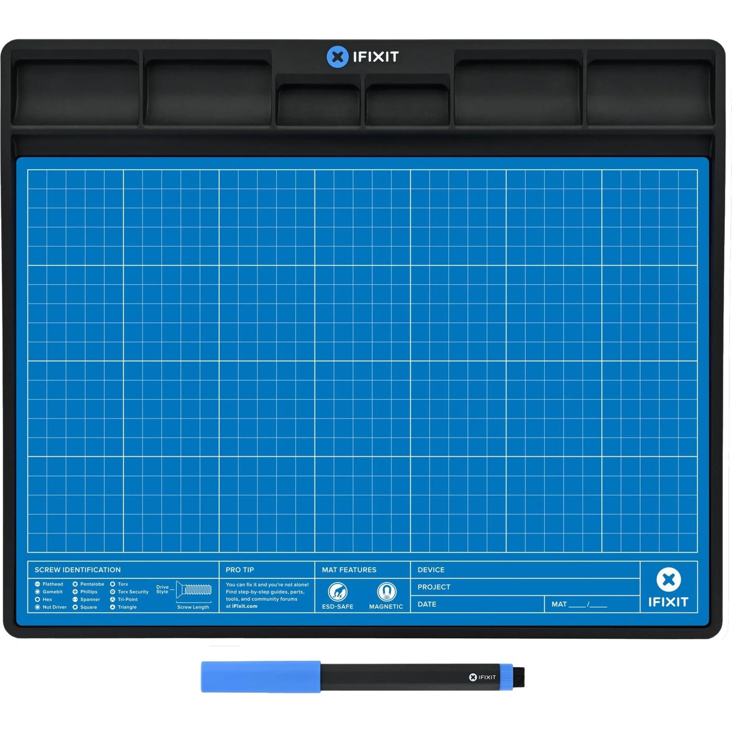 IFixit fixmat beschermingsmat (blauw zwart)
