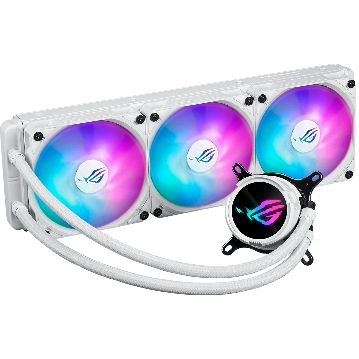 ASUS rog strix lc iii 360 argb waterkoeling (wit, 4-pins pwm fan-connector)