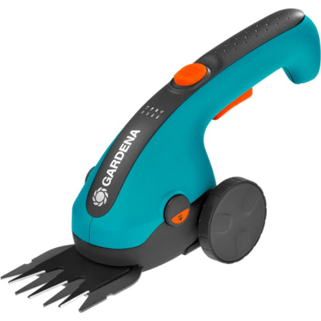 GARDENA accugrasschaar classiccut li set (turquoise zwart, incl. li-ion-accu 2,5ah, telescopische steel)