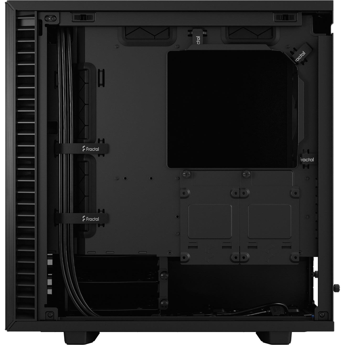 Fractal Design define 7 mini black solid midi tower behuizing (zwart | 4x usb-a | 1x usb-c)