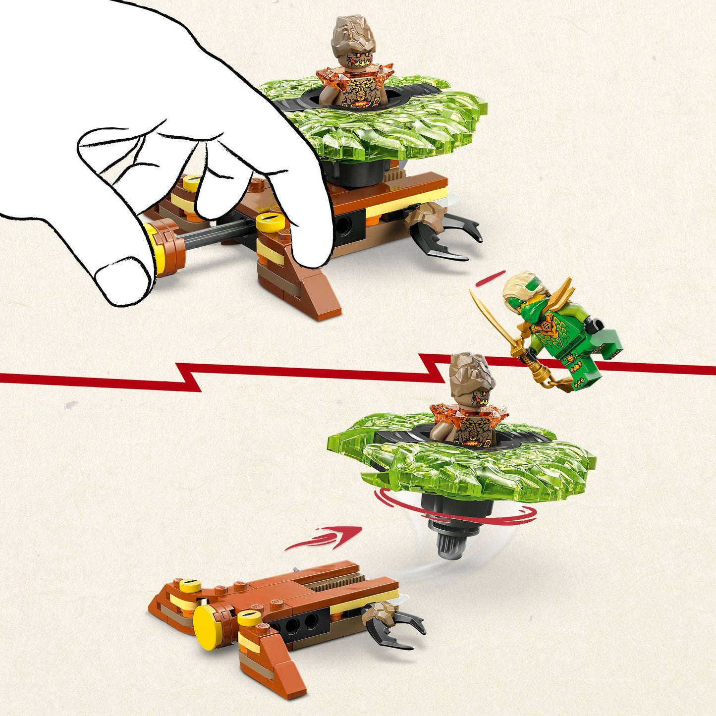LEGO ninjago 71850 lloyd vs. elementaire monsterspinner