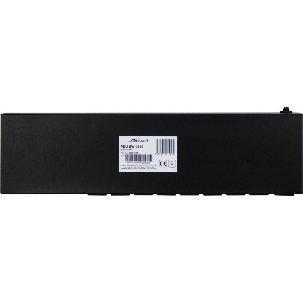 Inter-Tech argus sw-0816 stekkerdoos (zwart)