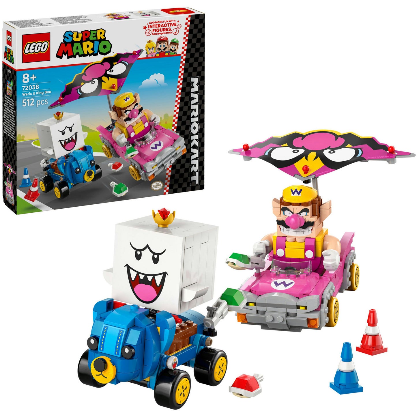 LEGO super mario 72038 wario en king boo