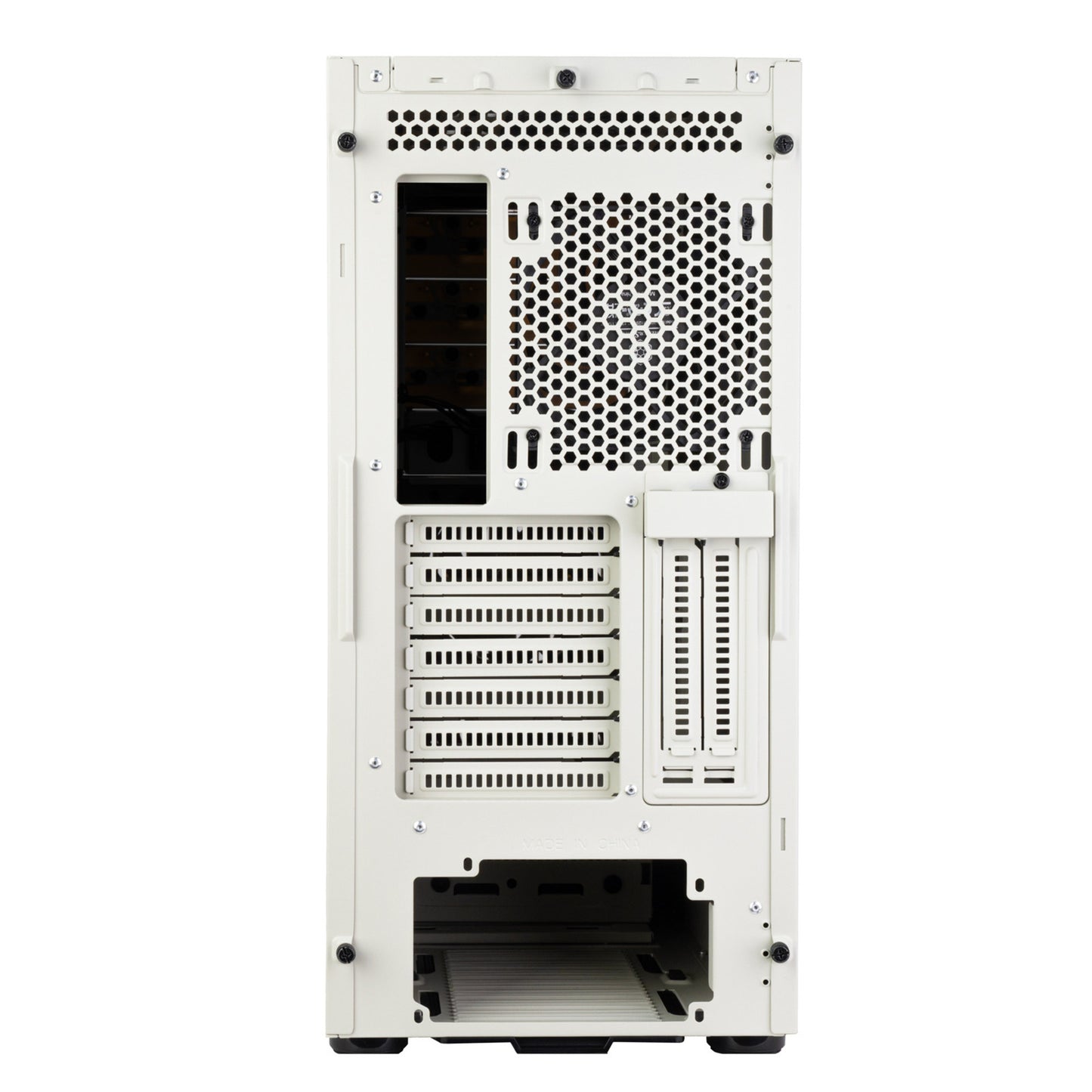 SilverStone flp02 midi tower behuizing (wit | 2x usb-a | 1x usb-c)