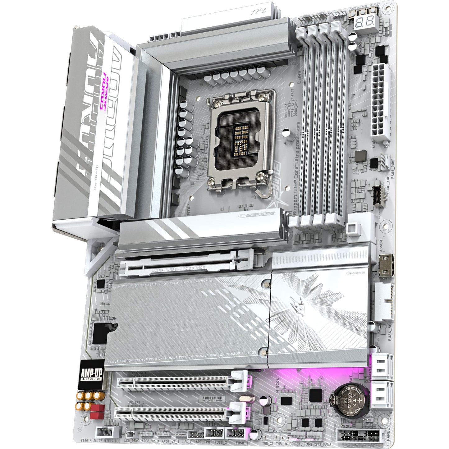 GIGABYTE z890 aorus elite wifi7 ice socket 1851 moederbord (raid, 2.5gb-lan, wi-fi 7, bt, sound, atx)