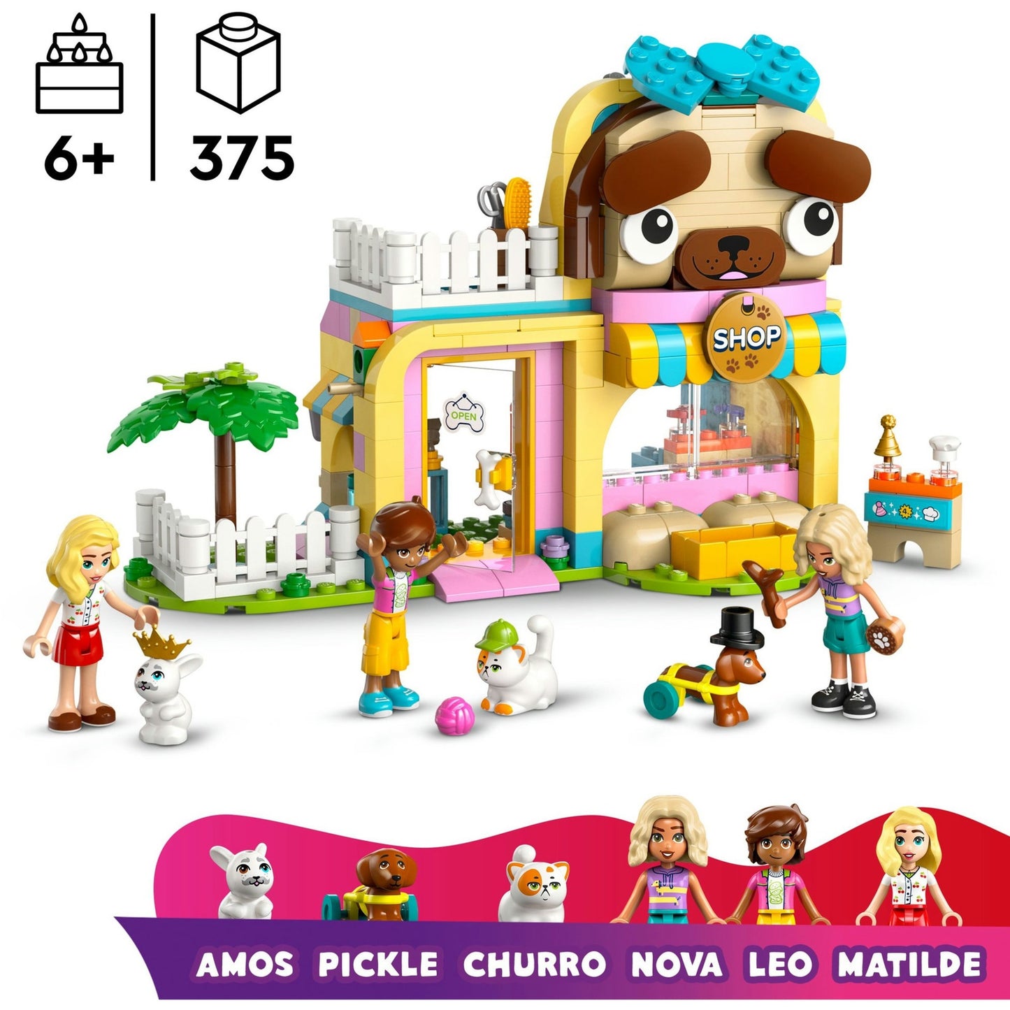 LEGO friends 42650 winkel met dierenaccessoires
