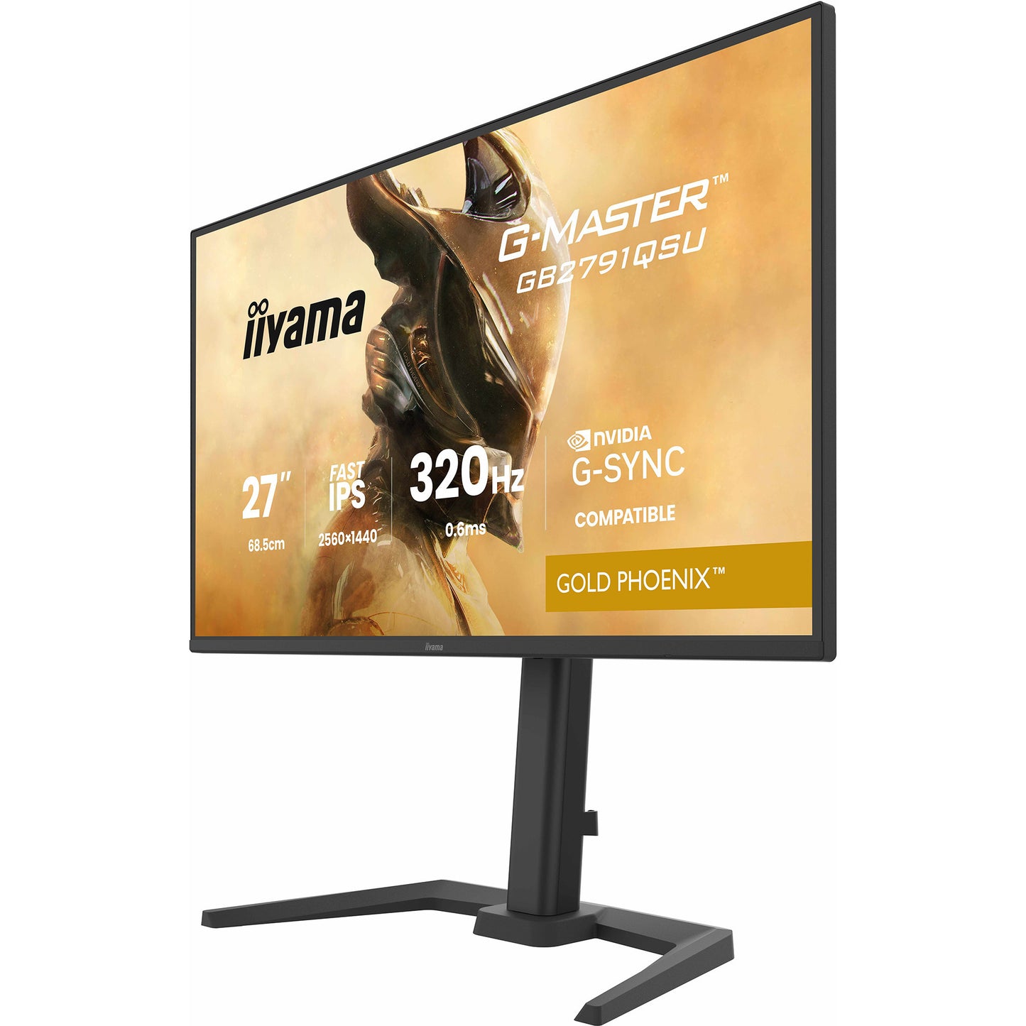 Iiyama g-master gold phoenix gb2791qsu-b1 27 gaming monitor (zwart (mat), 320 hz, hdmi, displayport, usb, audio)