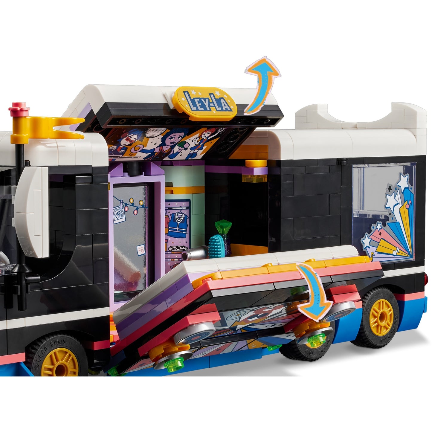 LEGO friends - toerbus van popster constructiespeelgoed (42619)