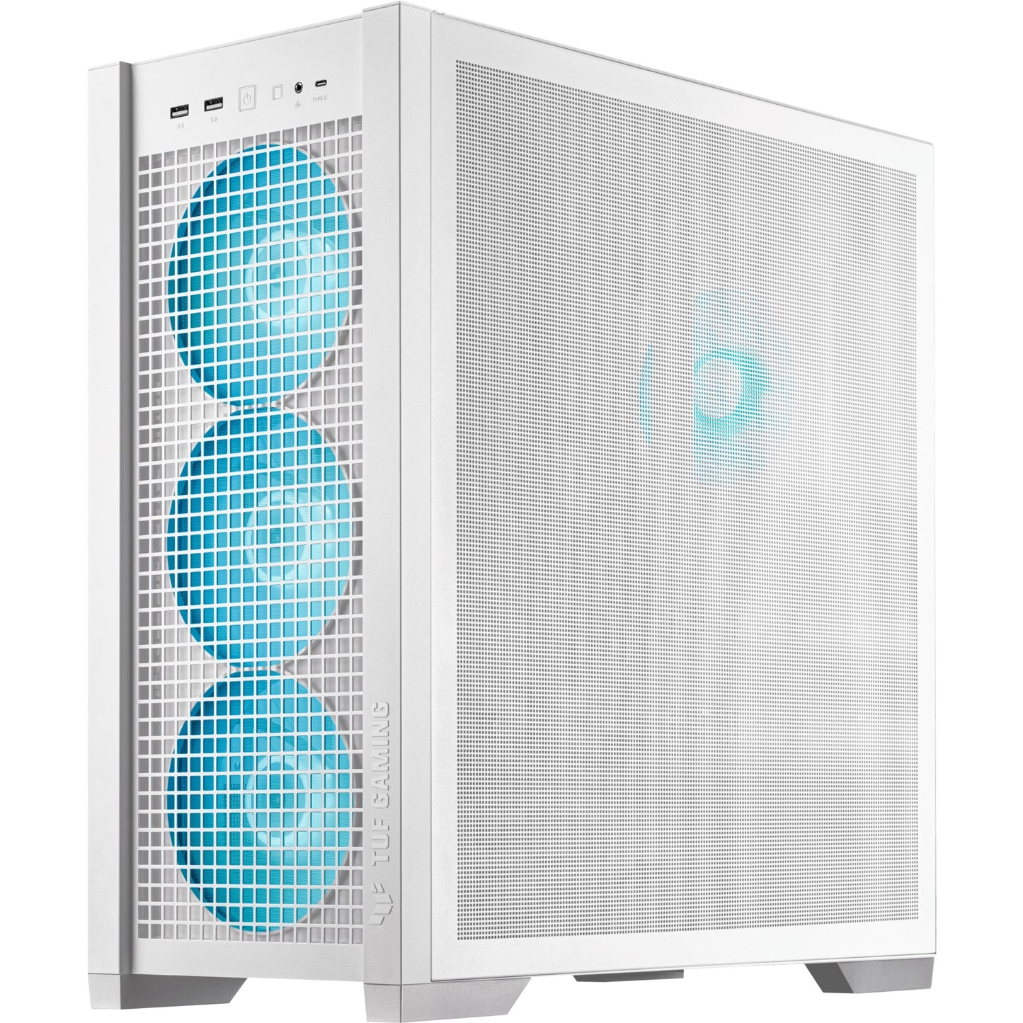 ASUS tuf gaming gt302 argb midi tower behuizing (wit | 2x usb-a | 1x usb-c | rgb | tempered glass)