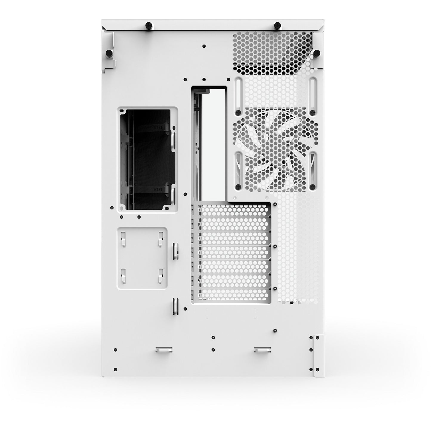 NZXT h9 flow midi tower behuizing (wit (mat) | 2x usb-a | 1x usb-c | tempered glass)