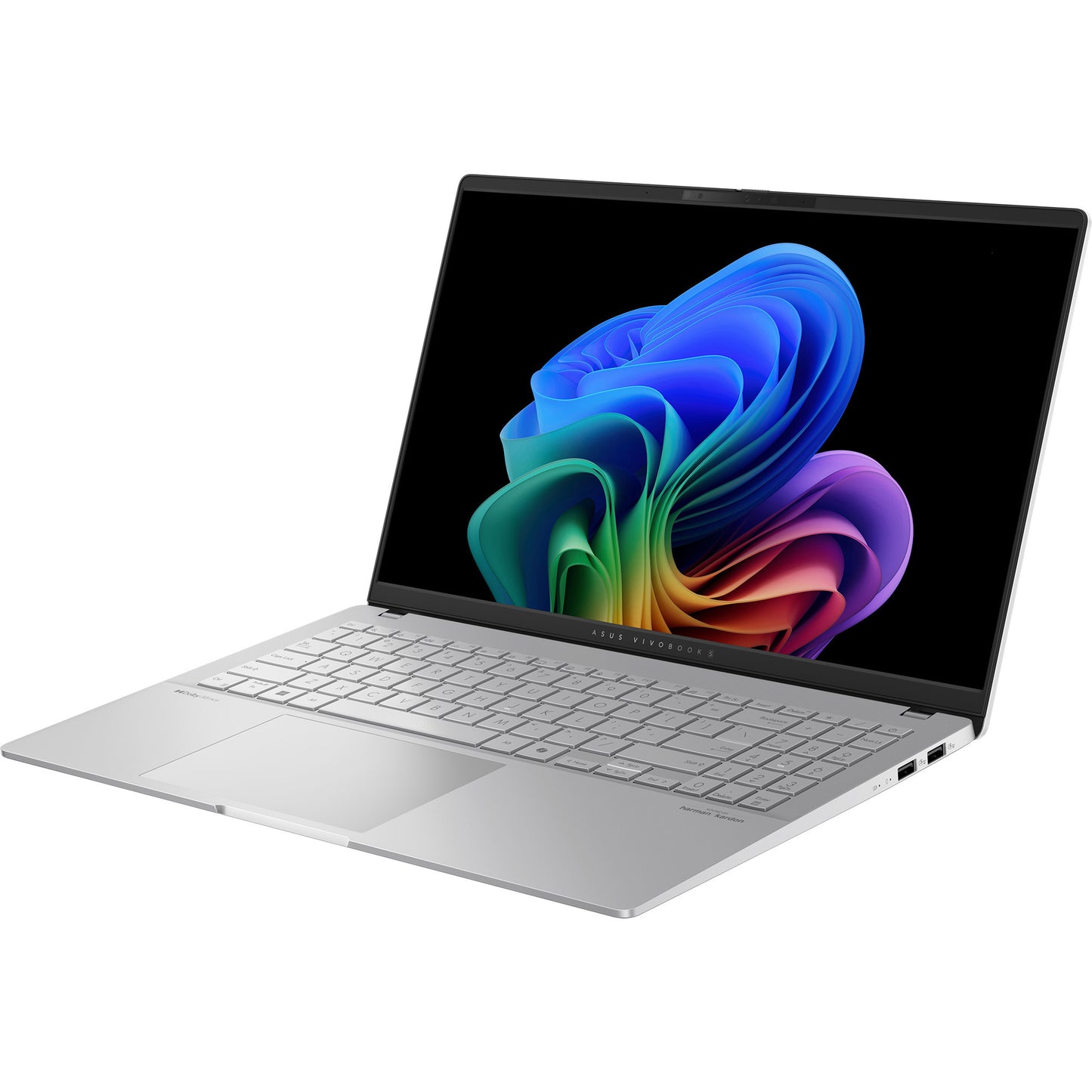 ASUS vivobook s 15 oled s5507qa-ma006w 15.6 copilot+ pc laptop (zilver | snapdragon x elite x1e-78-100 | qualcomm adreno | 16 gb | 1 tb ssd | 120 hz)