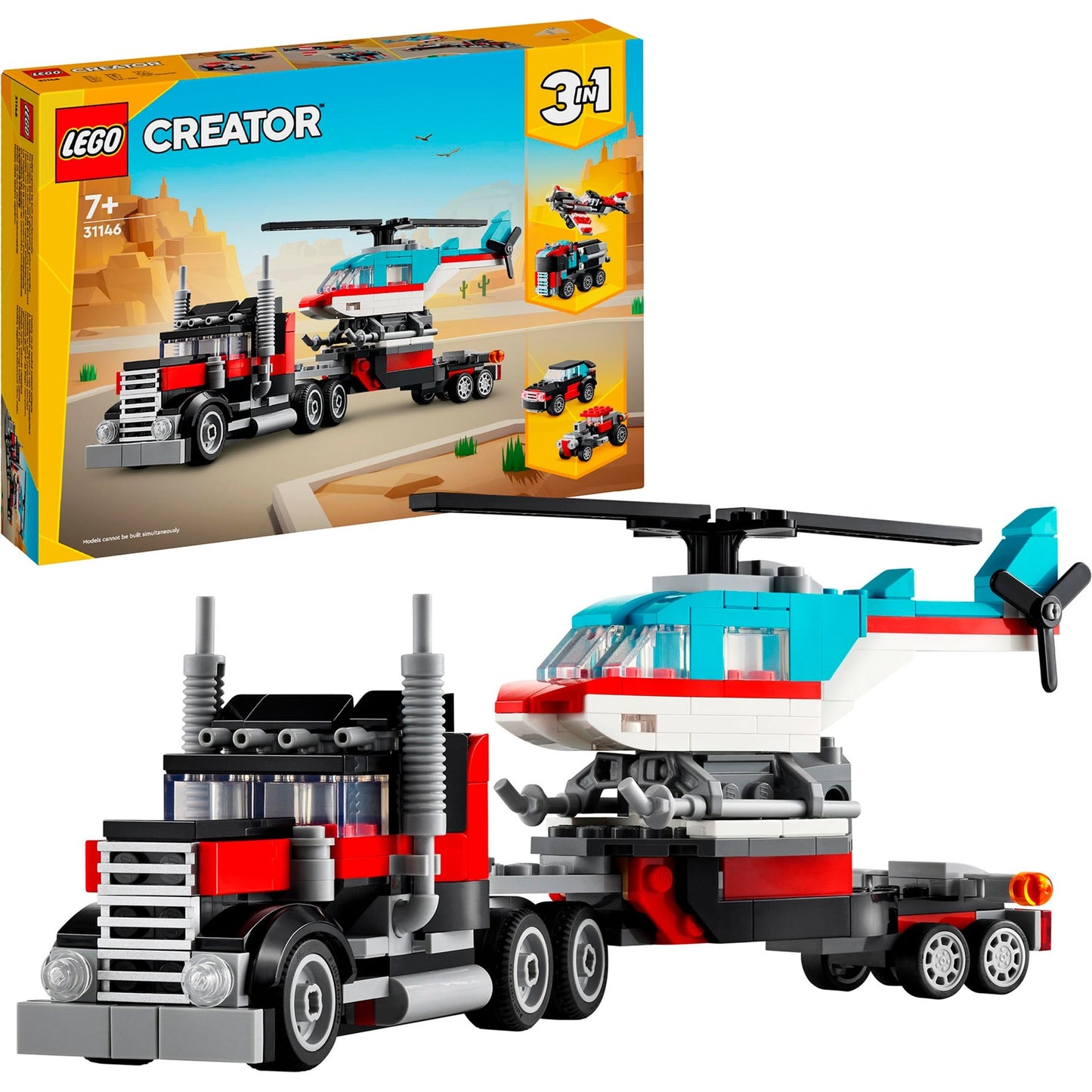 LEGO creator 31146 truck met helikopter