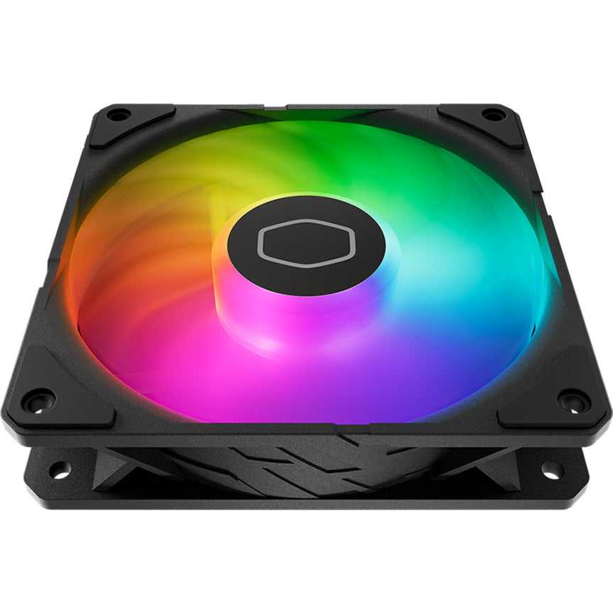 Cooler Master sickleflow edge 120 argb fan kit case fans (zwart, 3 stuks, 120 x 120 x 25 mm, pwm, 3 stuks, met a1 mini led controller)