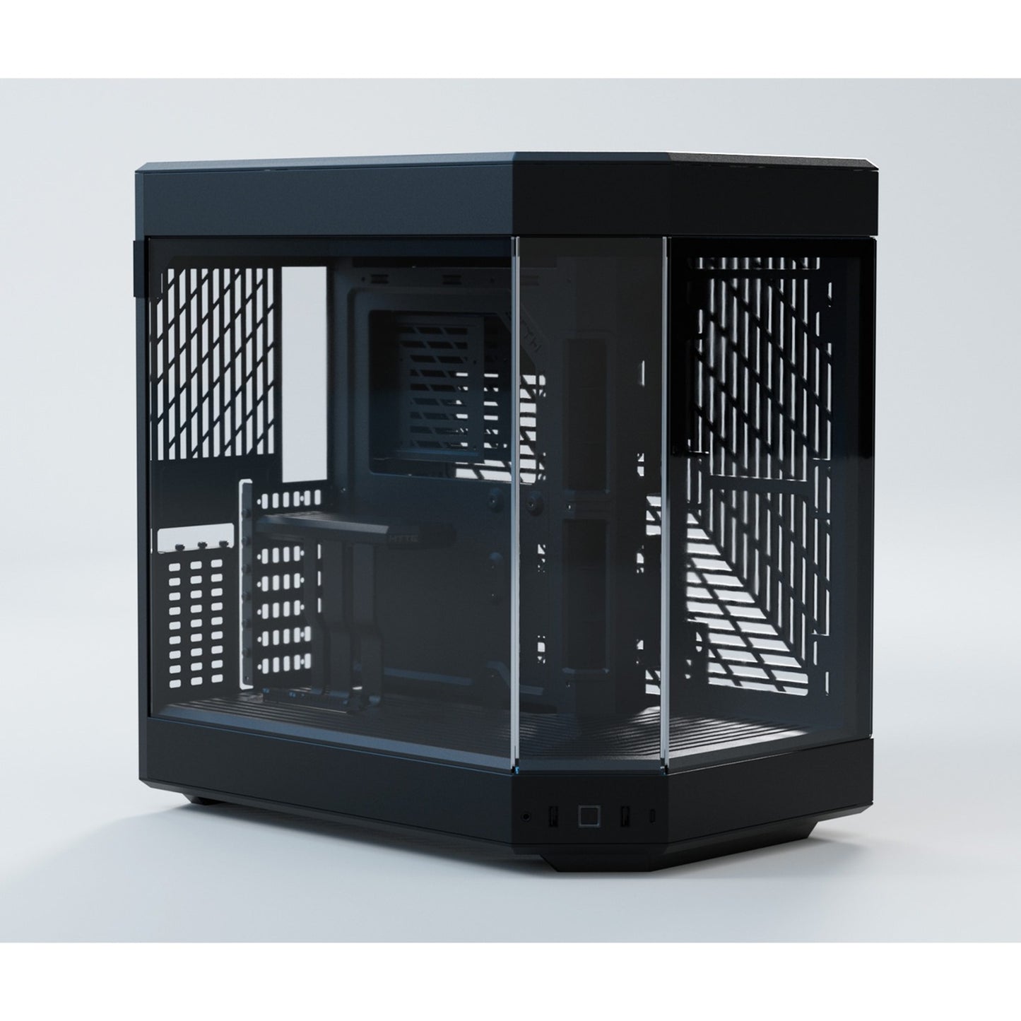 HYTE y60 midi tower behuizing (zwart | 3x usb-a | tempered glass)