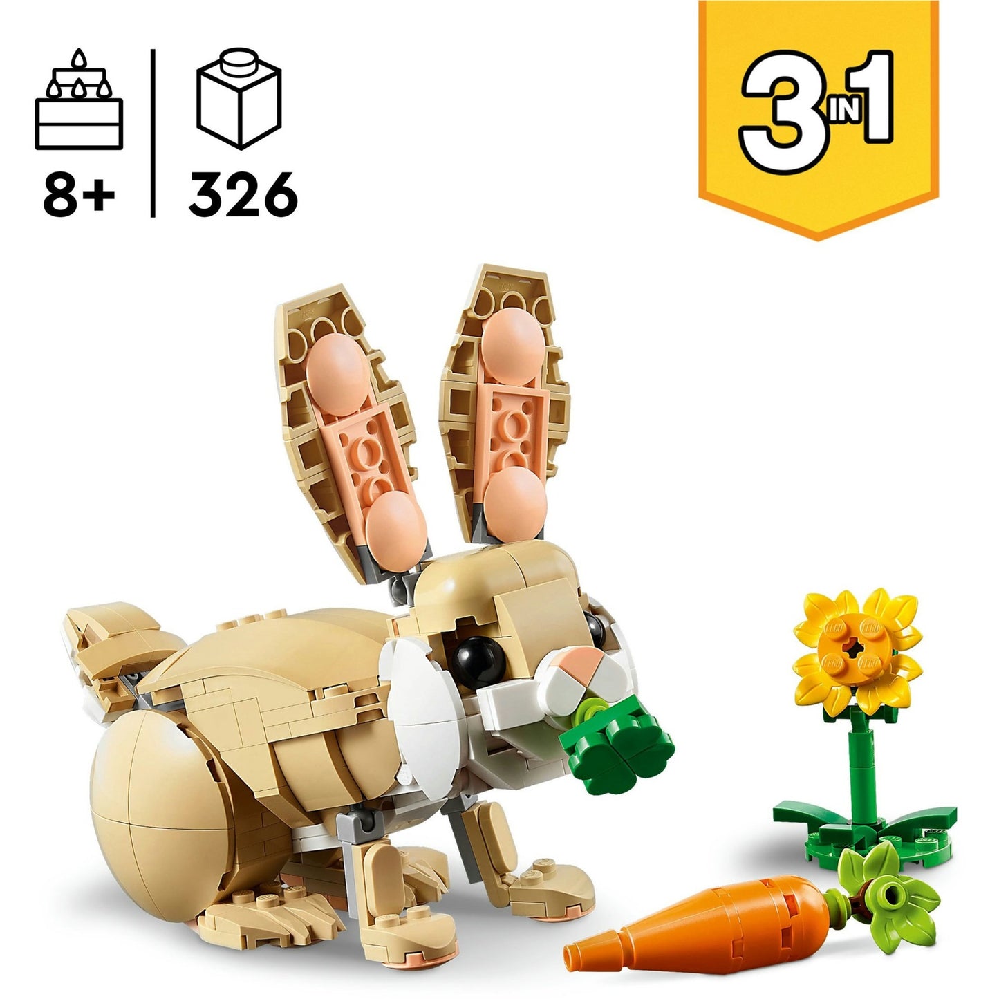 LEGO creator 31162 3in1 lief konijn