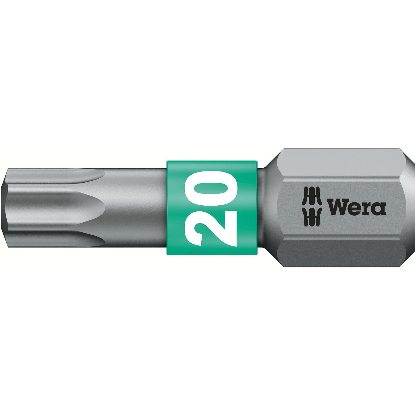 Wera kraftform kompakt 20 ra-r, 6‑delig bitset (zwart groen)