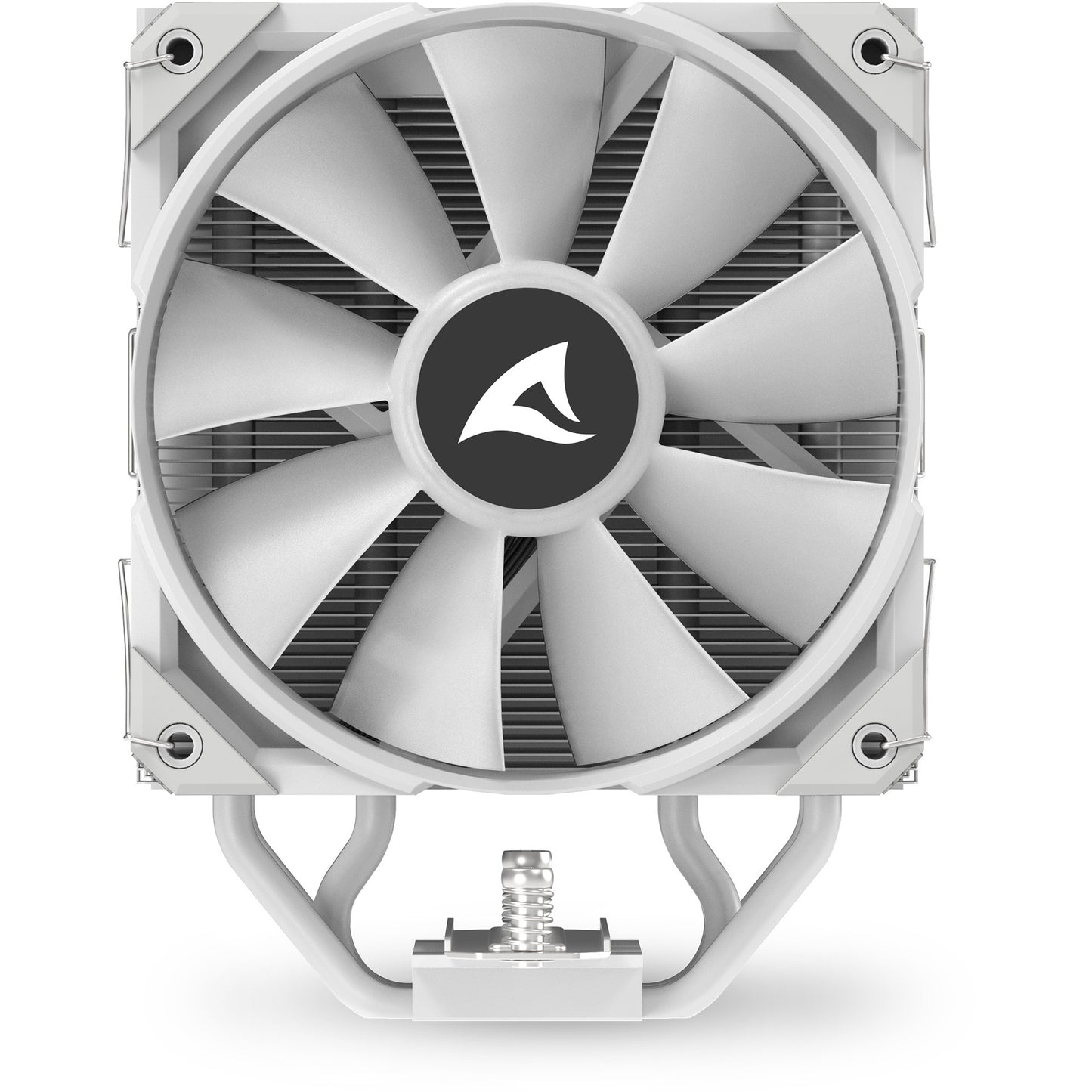 Sharkoon a40 rgb cpu-koeler (wit, 4-pins pwm fan-connector)