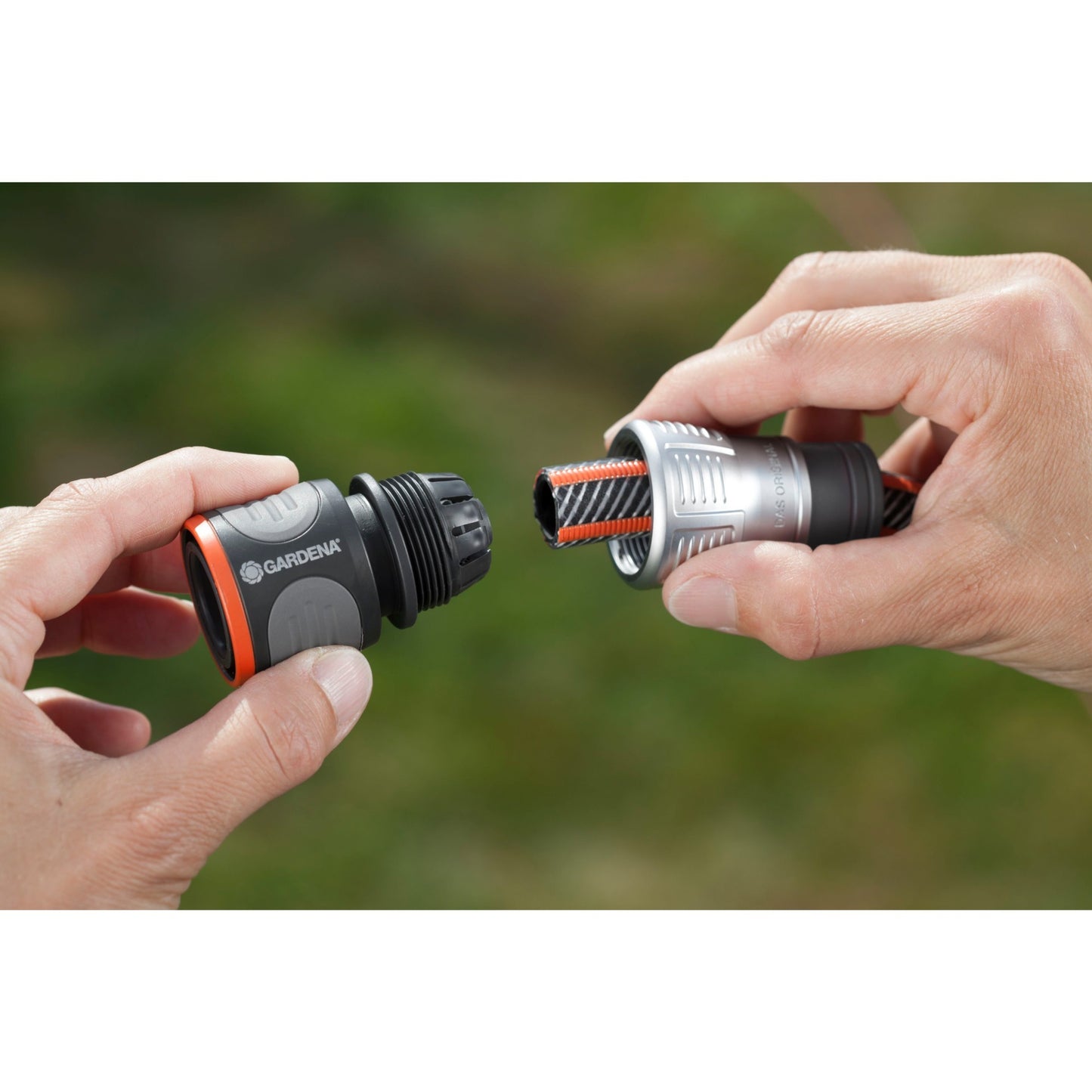 GARDENA premium slangstuk 13 mm (1 2 ) - 15 mm (5 8 ) (grijs zilver, 18255-50)