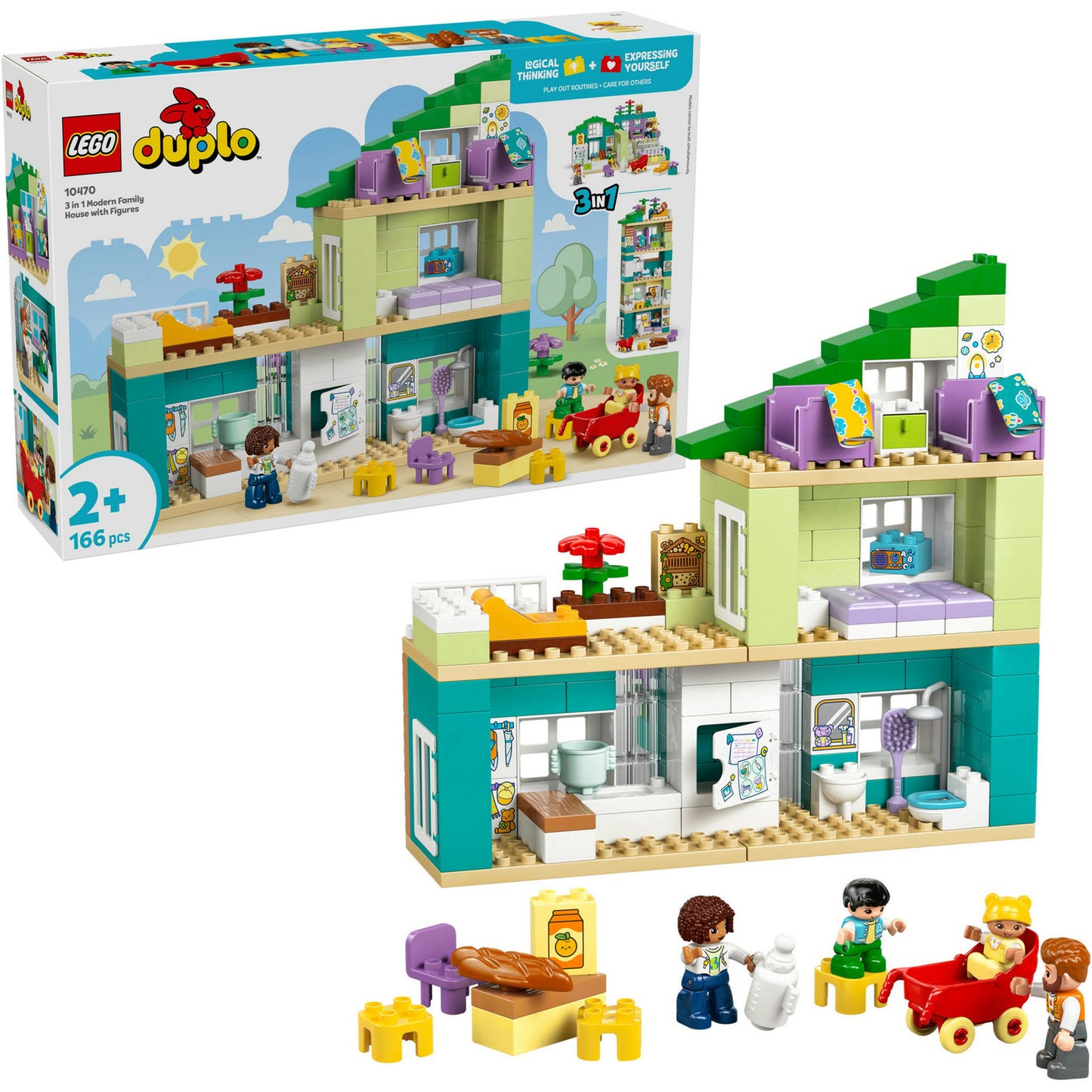 LEGO duplo 10470 3-in-1 modern woonhuis met figuren