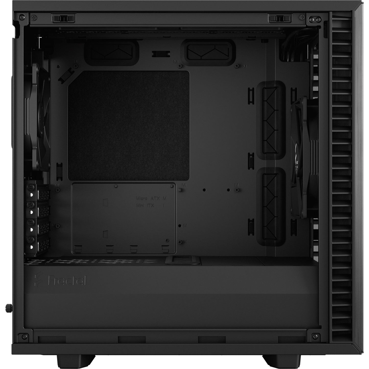 Fractal Design define 7 mini black solid midi tower behuizing (zwart | 4x usb-a | 1x usb-c)