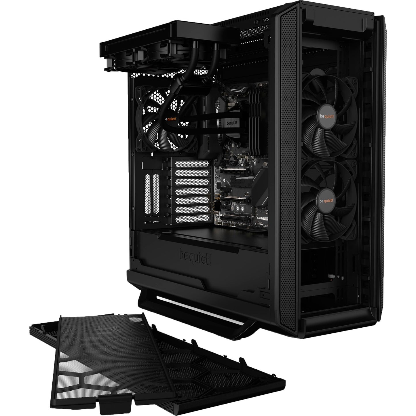 Be Quiet! silent base 802 window midi tower behuizing (zwart | 2x usb-a | 1x usb-c | window)