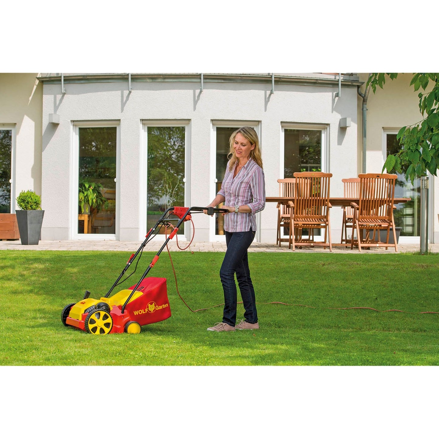 WOLF-Garten ambition v 303 e verticuteerder (rood geel)