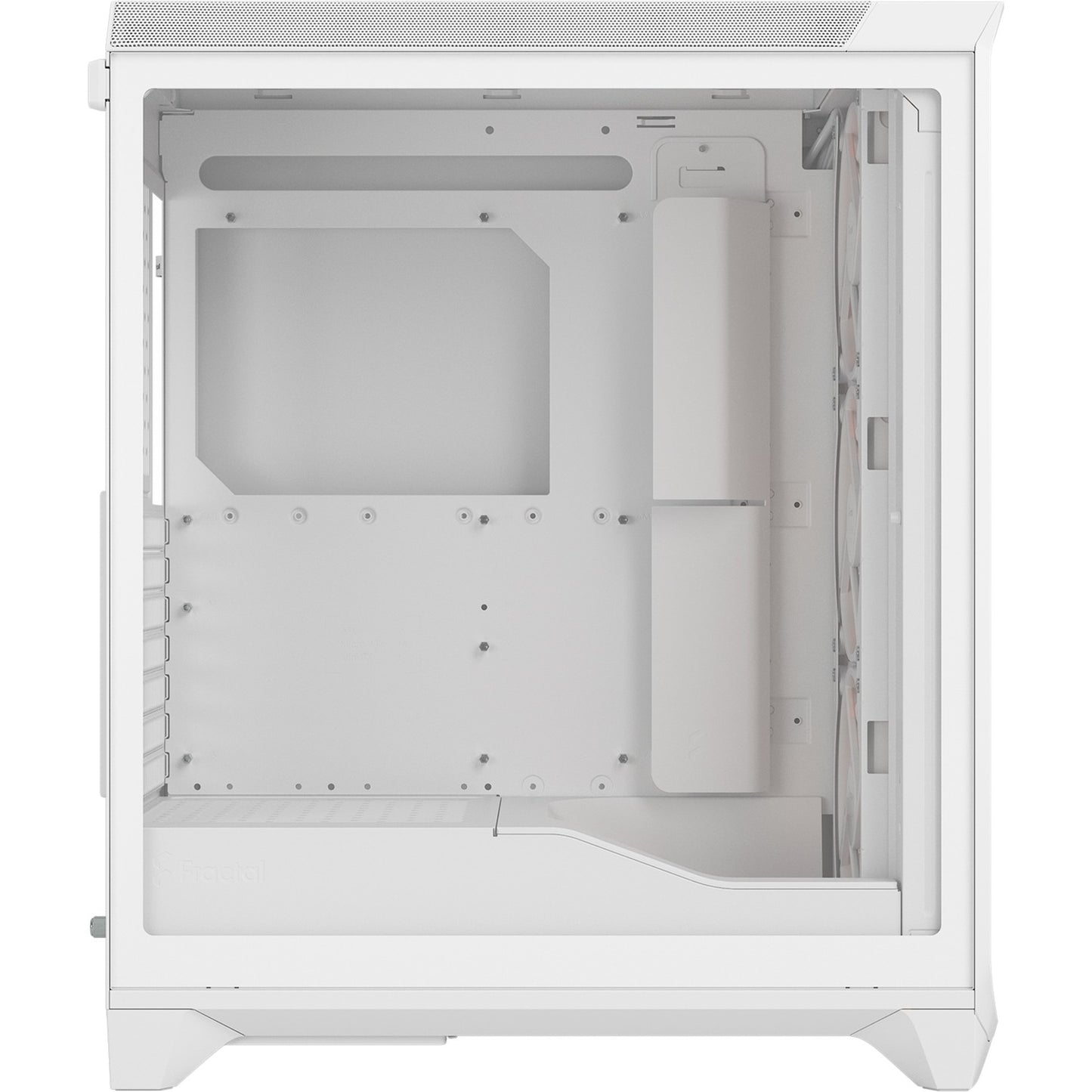 Fractal Design meshify 3 rgb midi tower behuizing (wit | 2x usb-a | 1x usb-c | rgb | tempered glass)