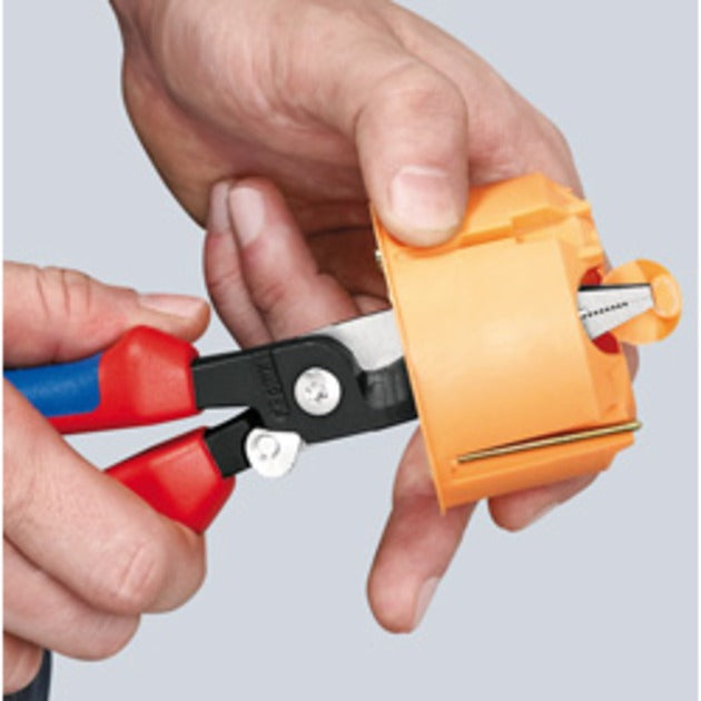 KNIPEX elektronica-installatietang 13 92 200 (rood blauw)