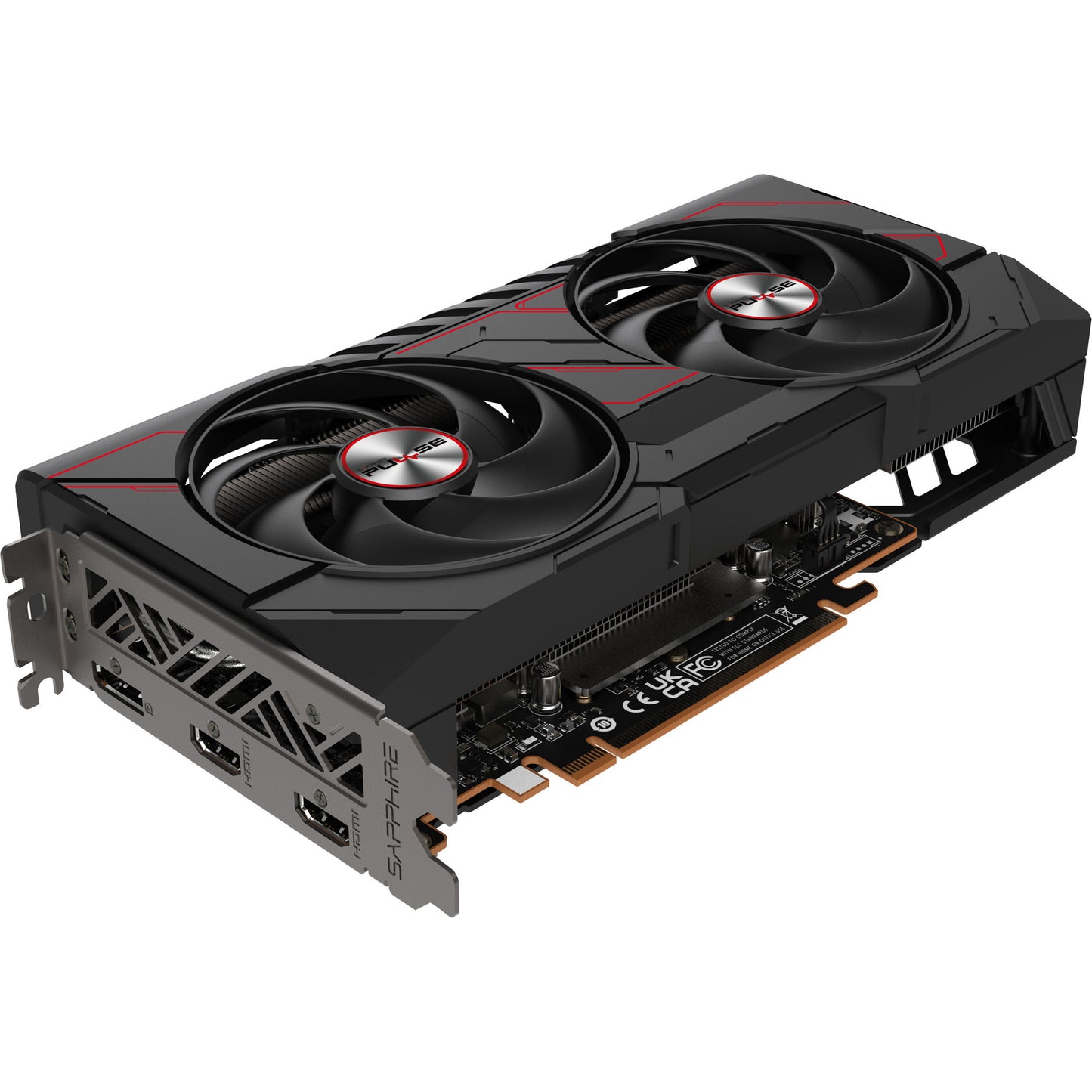 SAPPHIRE radeon rx 9060 xt pulse 16gb oc grafische kaart (1x displayport, 2x hdmi)