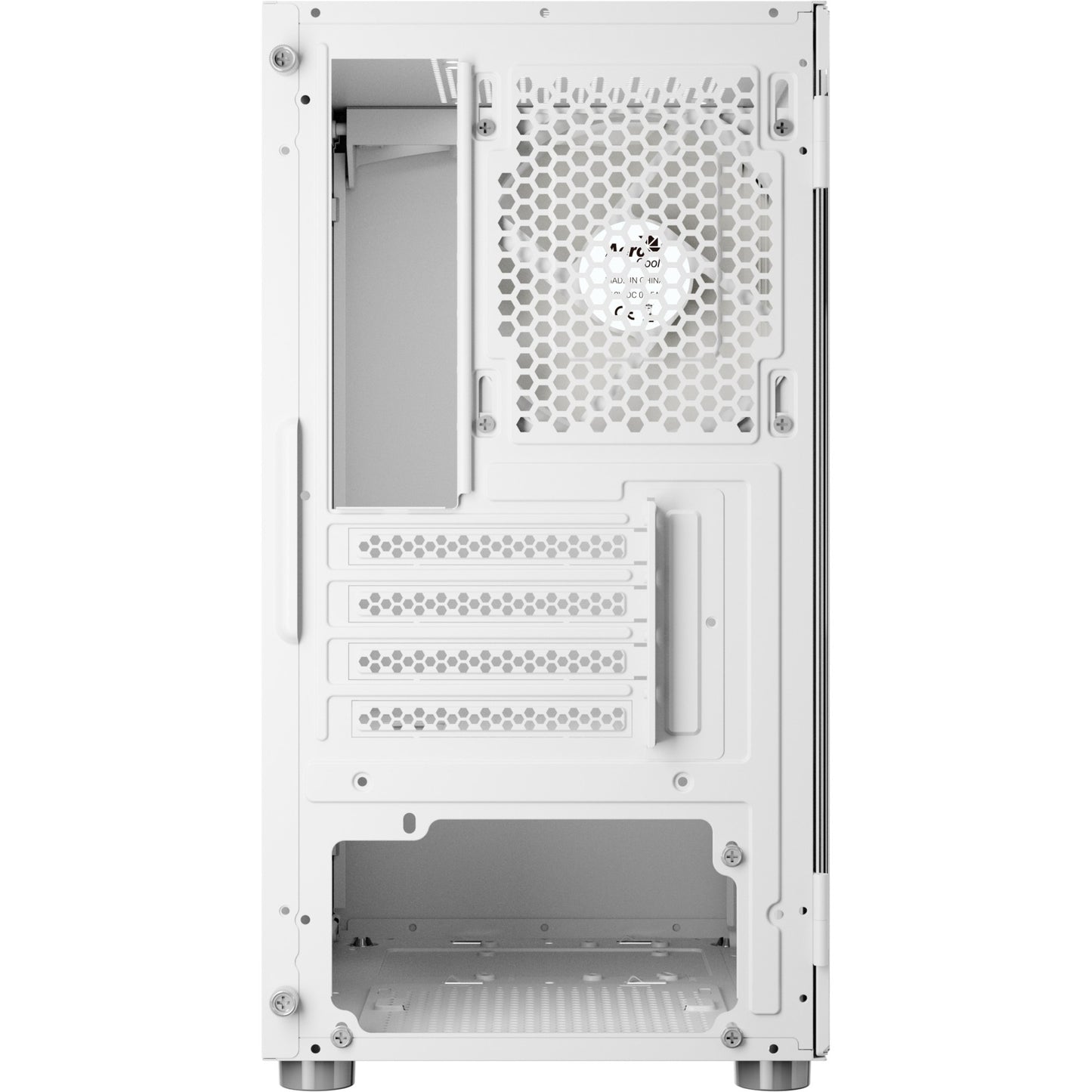 Aerocool cs-111 mini tower behuizing (wit | 3x usb-a | window)