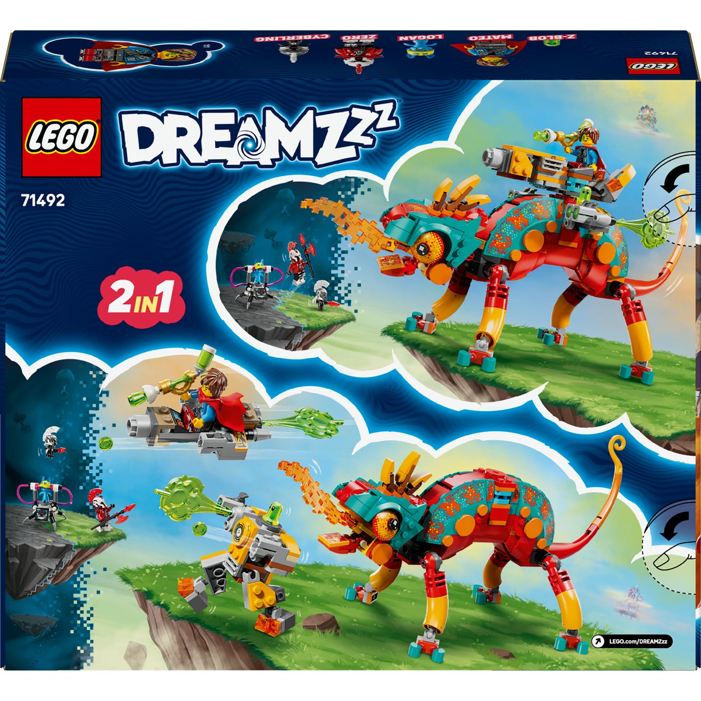 LEGO dreamzzz 71492 mateo's vuurkameleon