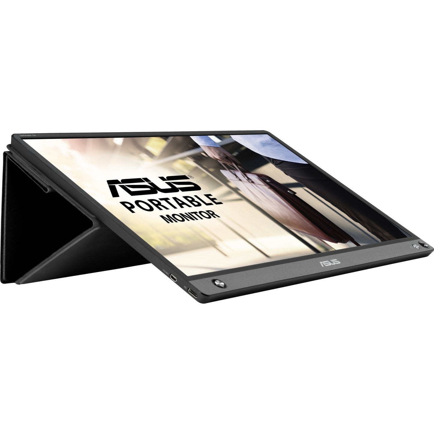 ASUS zenscreen go mb16ahp 15.6 monitor (zwart, micro-hdmi, usb-c, micro-usb)