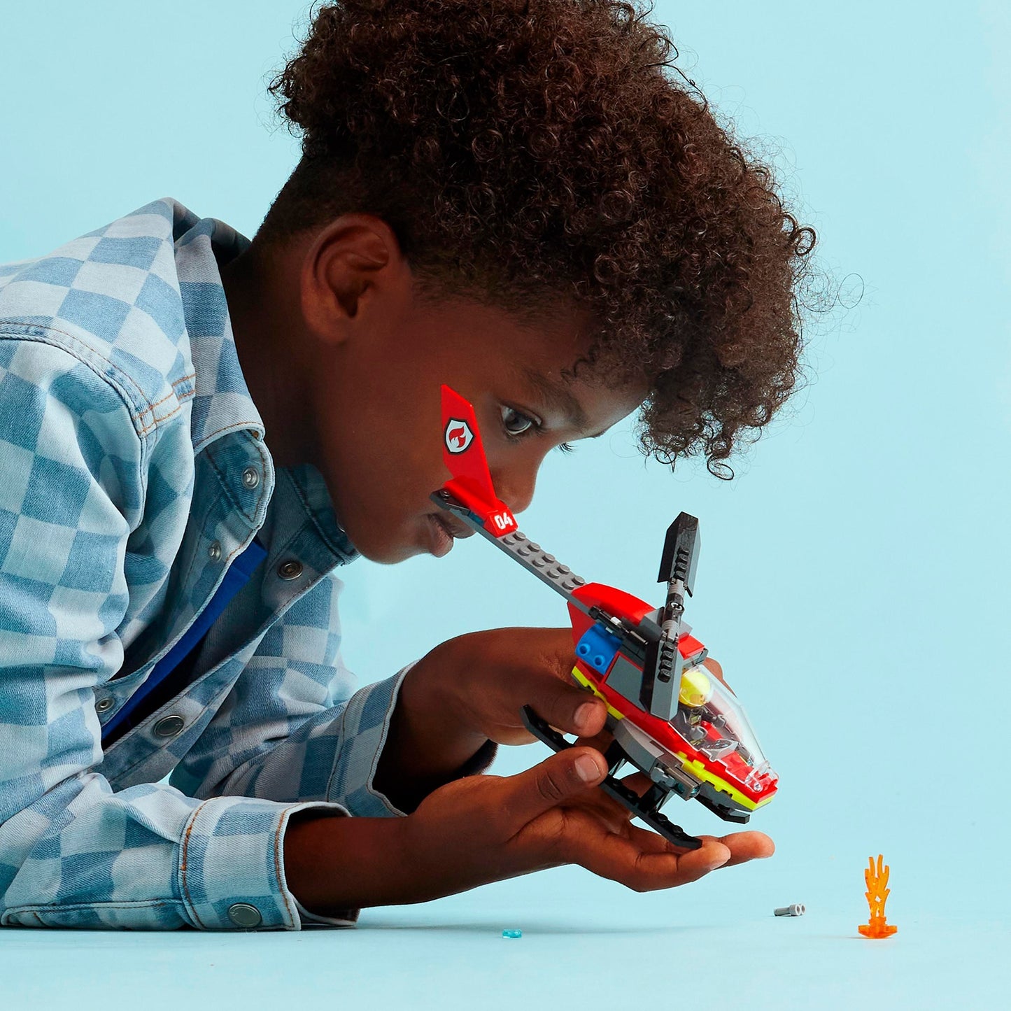LEGO city - brandweerhelikopter constructiespeelgoed (60411)