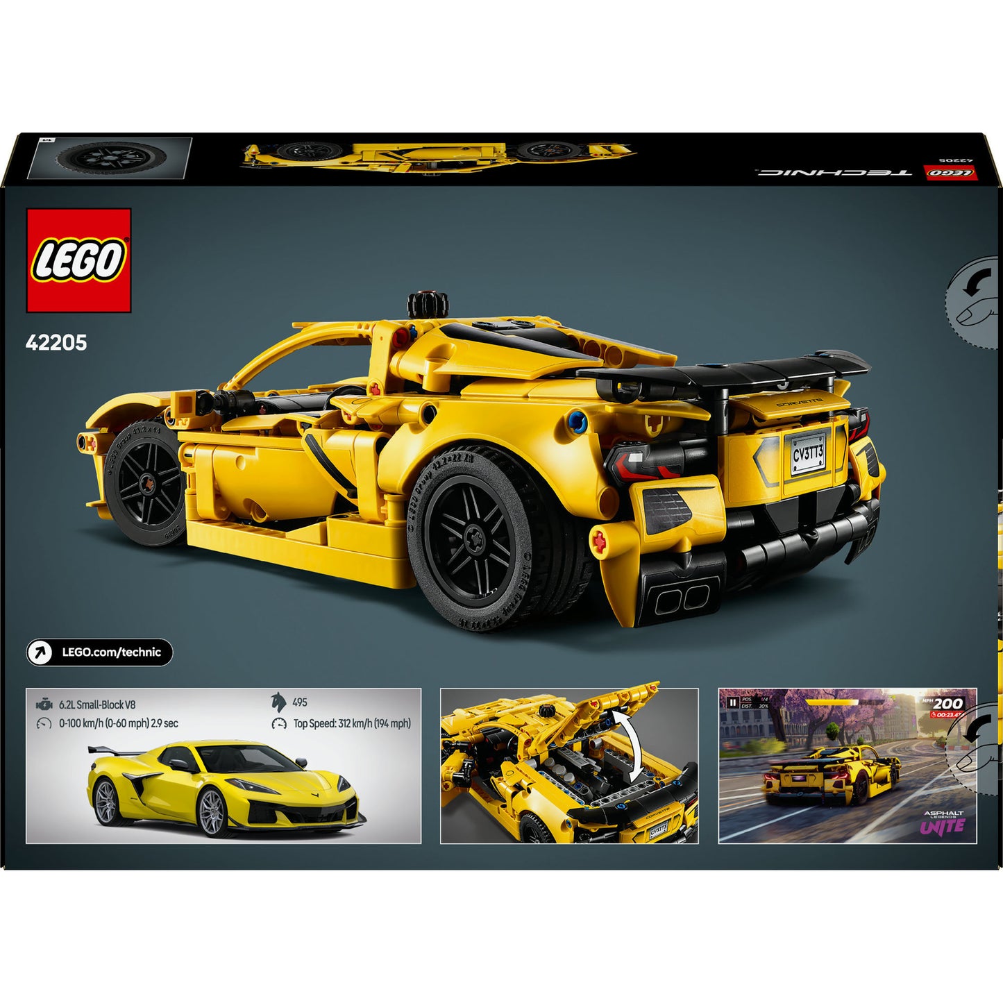 LEGO technic 42205 chevrolet corvette stingray