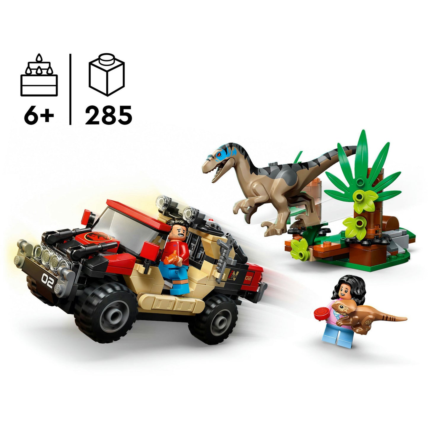 LEGO jurassic world 76972 offroad eaptorontsnapping