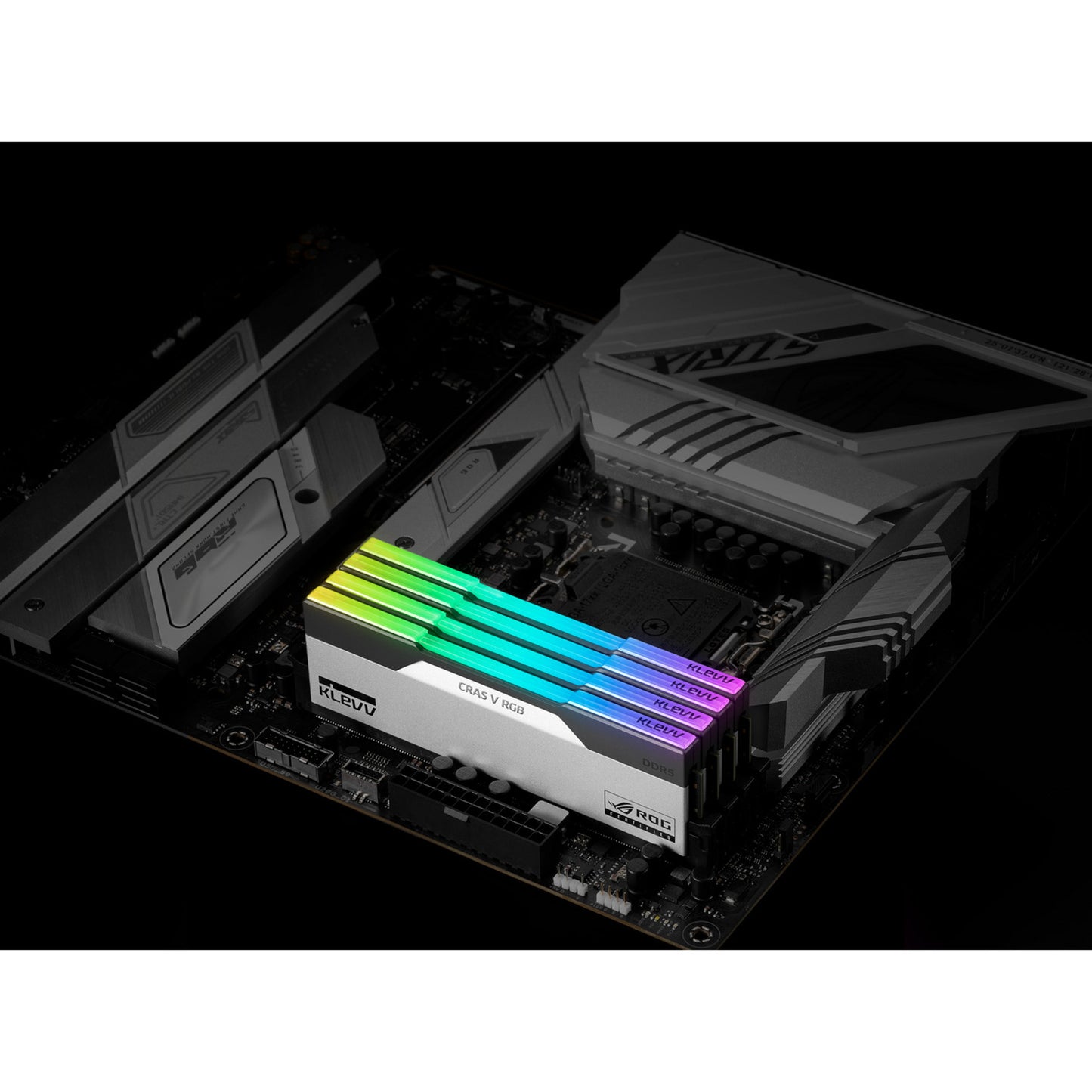 KLEVV cras v rgb rog 32 gb ddr5-6200 (2x 16 gb) werkgeheugen (wit, kd5agua80-62b320p, xmp, expo)