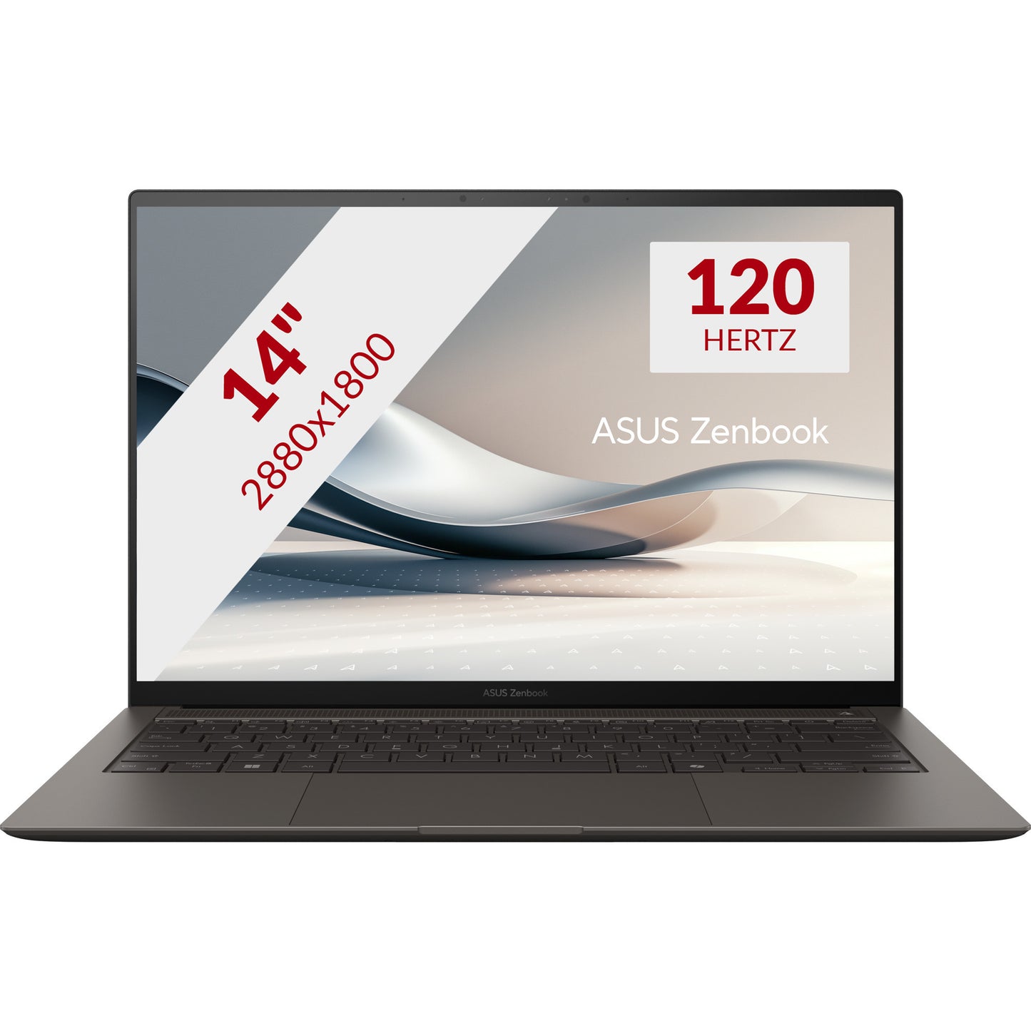 ASUS zenbook s 14 ux5406sa-pv029w 14 copilot+ laptop (grijs | core ultra 7 258v | arc graphics 140v | 32 gb | 1 tb ssd)
